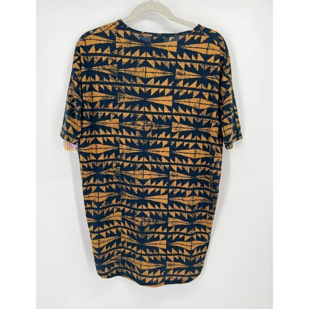 LuLaRoe Irma Tunic Top Womens Size XXS Colorblock Abstract Lot of 2 New - Picture 3 of 9
